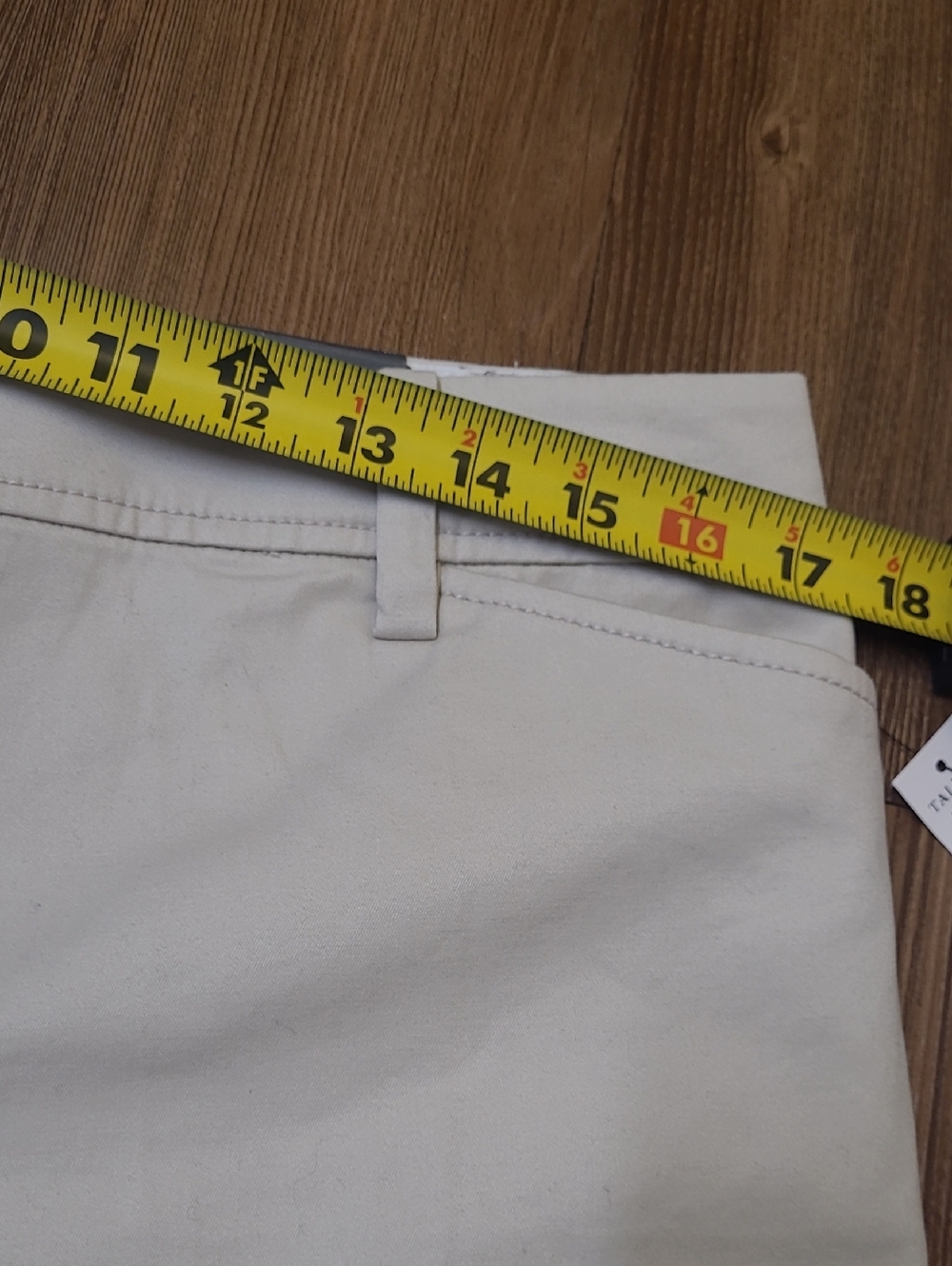 Talbots Light Beige Tailored Bermuda Shorts - Picture 4 of 11